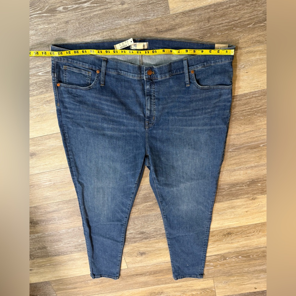 Madewell Jeans Womens 37" 9" High‎ Rise Skinny Blue in Pendale New. 16W or 18.